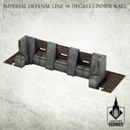 Tabletop Scenics Imperial Defense Line 90 degrees Inner Wall KRTS122 - Hobby Heaven