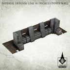 Tabletop Scenics Imperial Defense Line 90 degrees Inner Wall KRTS122 - Hobby Heaven