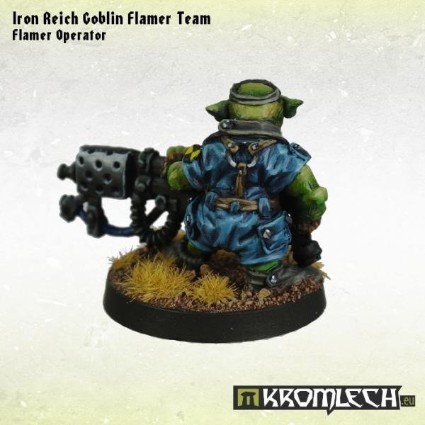 Kromlech Iron Reich Goblin Flamer Team (2) KRM080 - Hobby Heaven