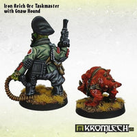 Kromlech Iron Reich Orc Taskmaster with Gnaw Hound (2) KRM083 - Hobby Heaven