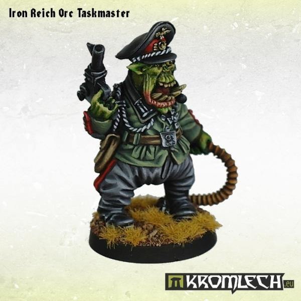 Kromlech Iron Reich Orc Taskmaster with Gnaw Hound (2) KRM083 - Hobby Heaven