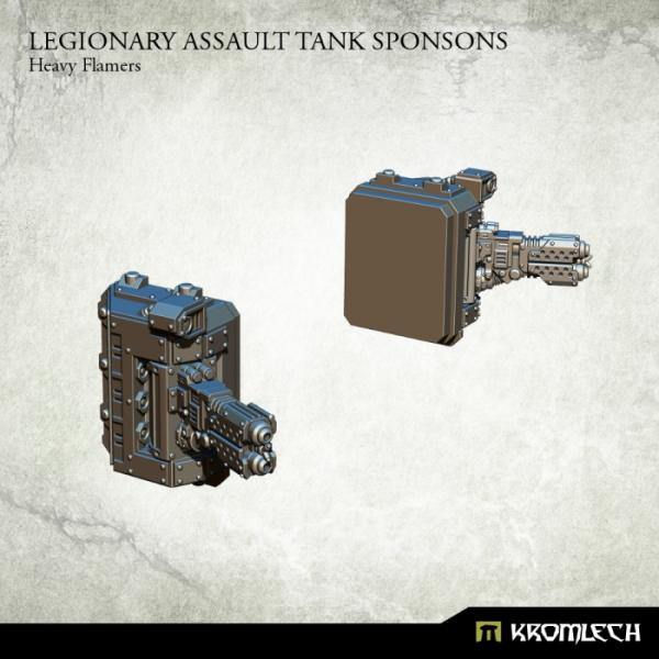 Kromlech Legionary Assault Tank Sponsons Heavy Flamers KRVB040 - Hobby Heaven