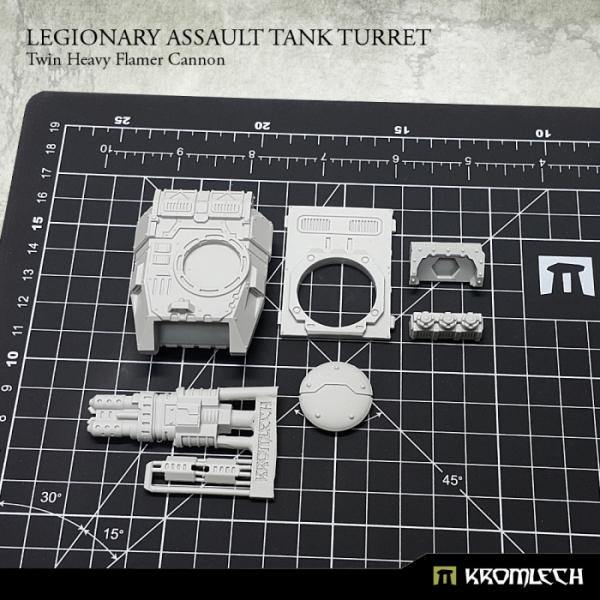 Kromlech Legionary Assault Tank Turret Twin Heavy Flamer Cannon KRVB043 - Hobby Heaven