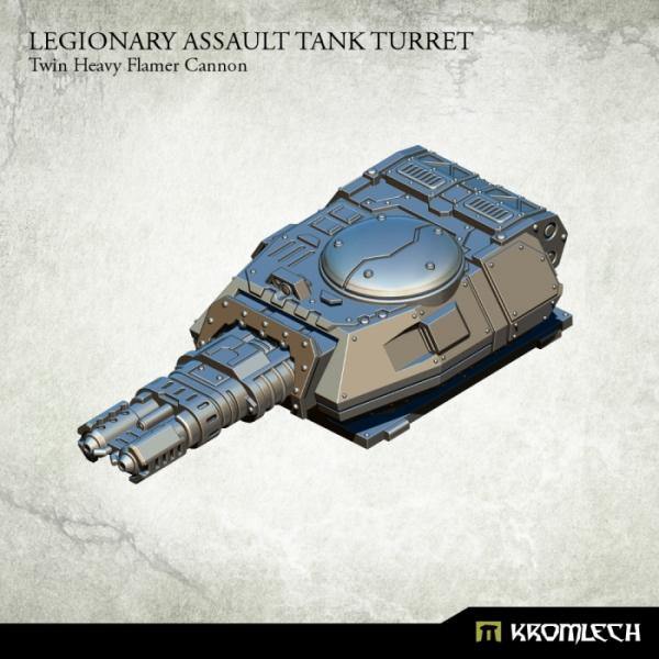 Kromlech Legionary Assault Tank Turret Twin Heavy Flamer Cannon KRVB043 - Hobby Heaven