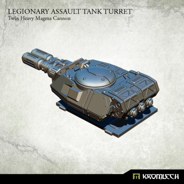 Kromlech Legionary Assault Tank Turret Twin Heavy Magma Cannon KRVB045 - Hobby Heaven