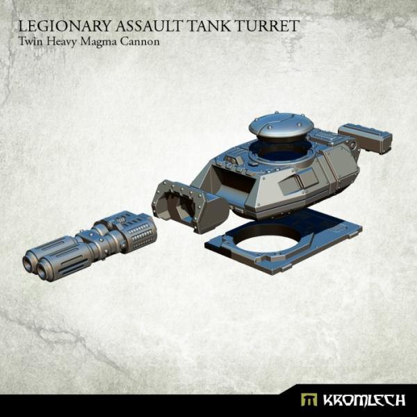 Kromlech Legionary Assault Tank Turret Twin Heavy Magma Cannon KRVB045 - Hobby Heaven