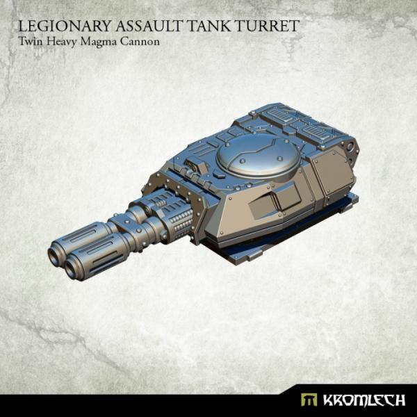 Kromlech Legionary Assault Tank Turret Twin Heavy Magma Cannon KRVB045 - Hobby Heaven