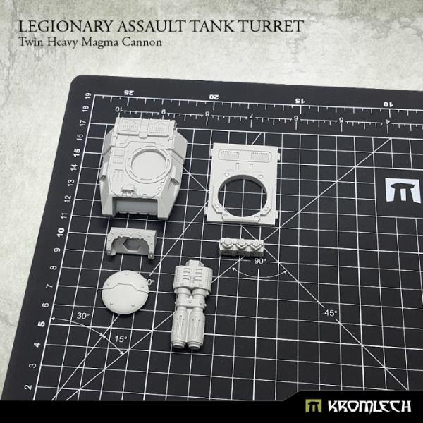 Kromlech Legionary Assault Tank Turret Twin Heavy Magma Cannon KRVB045 - Hobby Heaven