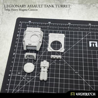Kromlech Legionary Assault Tank Turret Twin Heavy Magma Cannon KRVB045 - Hobby Heaven
