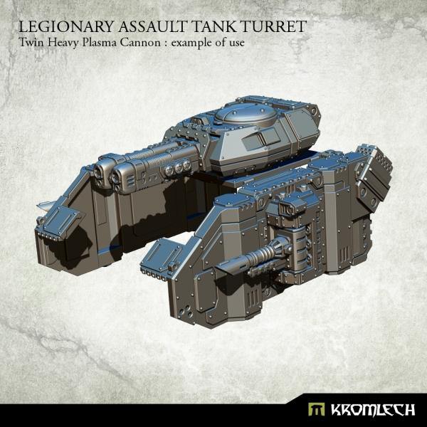 Kromlech Legionary Assault Tank Turret Twin Heavy Plasma Cannon KRVB044 - Hobby Heaven