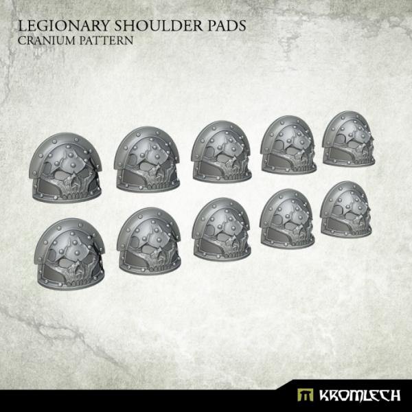 Kromlech Legionary Shoulder Pads: Cranium Pattern (10) KRCB228 - Hobby Heaven