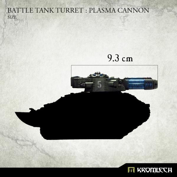 Kromlech Battle Tank Turret underside in unpainted resin showing turret ring socket