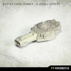 Kromlech Battle Tank Turret Plasma Cannon size reference side profile with hull silhouette