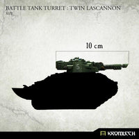 Kromlech Battle Tank Turret Twin Lascannon (1) KRVB091 - Hobby Heaven