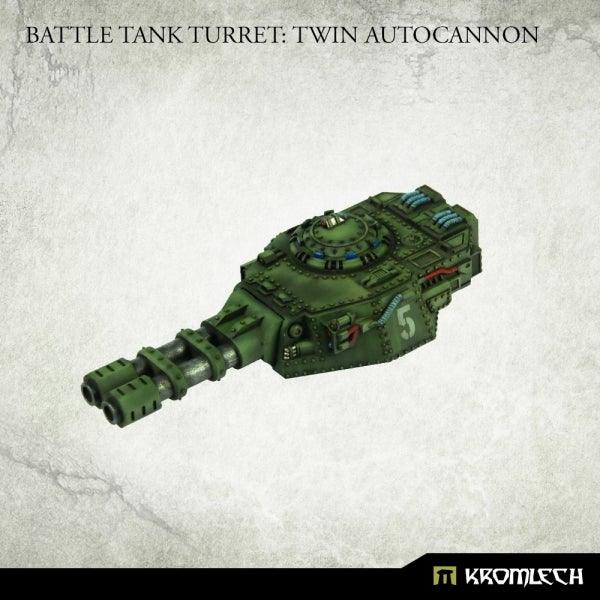 Kromlech Battle Tank Turret Twin Autocannon (1) KRVB090 - Hobby Heaven