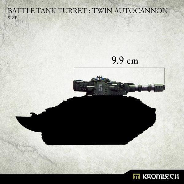 Kromlech Battle Tank Turret Twin Autocannon (1) KRVB090 - Hobby Heaven