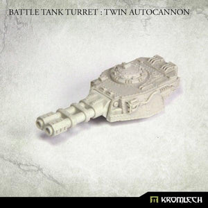 Kromlech Battle Tank Turret Twin Autocannon (1) KRVB090 - Hobby Heaven