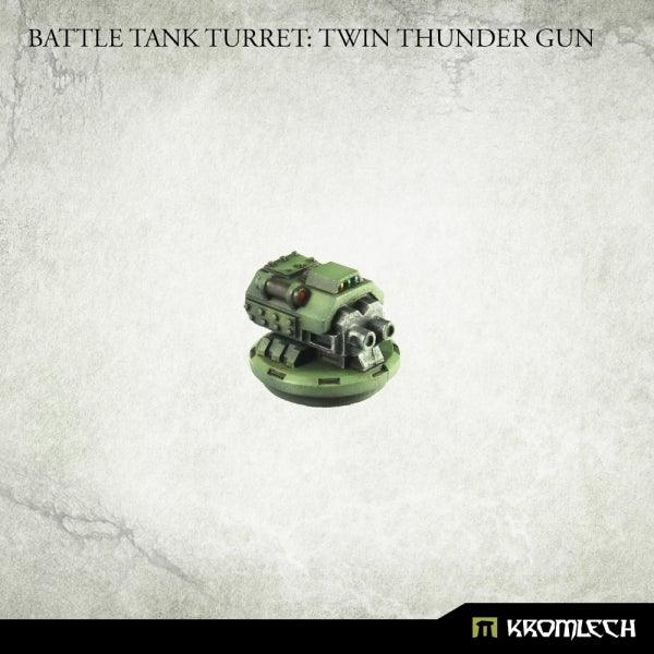 Kromlech Battle Tank Turret Twin Thunder Gun (1) KRVB084 - Hobby Heaven