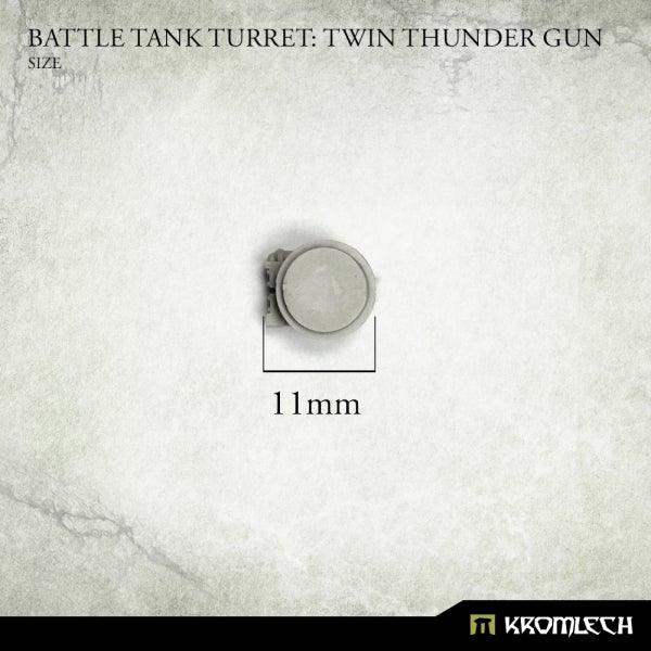 Kromlech Battle Tank Turret Twin Thunder Gun (1) KRVB084 - Hobby Heaven