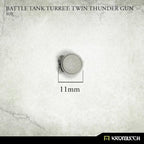 Kromlech Battle Tank Turret Twin Thunder Gun (1) KRVB084 - Hobby Heaven