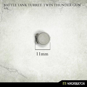 Kromlech Battle Tank Turret Twin Thunder Gun (1) KRVB084 - Hobby Heaven