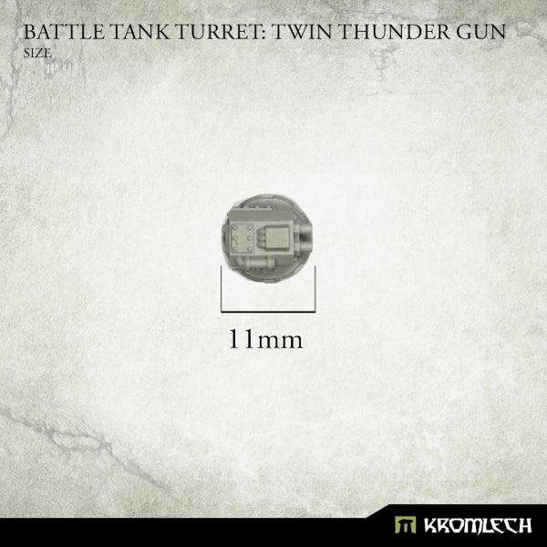Kromlech Battle Tank Turret Twin Thunder Gun (1) KRVB084 - Hobby Heaven
