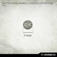 Kromlech Battle Tank Turret Twin Thunder Gun (1) KRVB084 - Hobby Heaven
