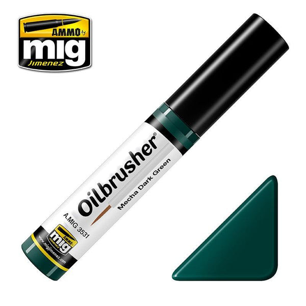 AMMO By MIG Oilbrusher Mecha Dark Green A.MIG-3531 - Hobby Heaven