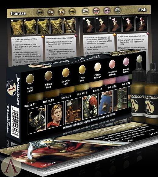 Scale75 Metal N'Alchemy Gold Paint Set (8 Paints) - Hobby Heaven