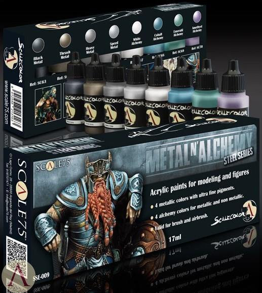 Scale75 Metal N'Alchemy Steel Paint Set (8 Paints) - Hobby Heaven