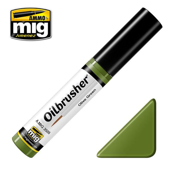 AMMO By MIG Oilbrusher Olive Green A.MIG-3505 - Hobby Heaven