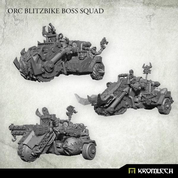 Kromlech Orc Blitzbike Boss Squad (3) KRM182 - Hobby Heaven