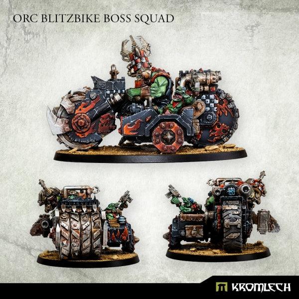 Kromlech Orc Blitzbike Boss Squad (3) KRM182 - Hobby Heaven