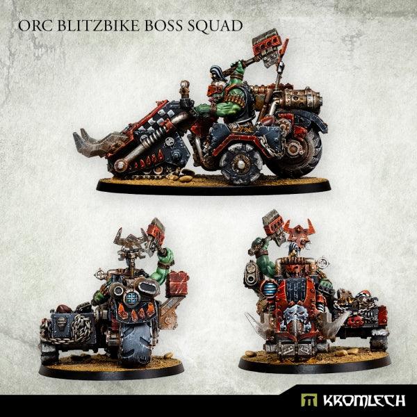 Kromlech Orc Blitzbike Boss Squad (3) KRM182 - Hobby Heaven