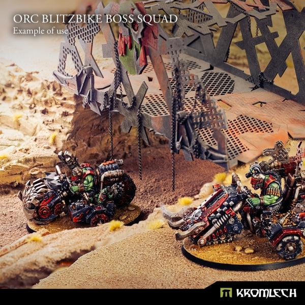 Kromlech Orc Blitzbike Boss Squad (3) KRM182 - Hobby Heaven
