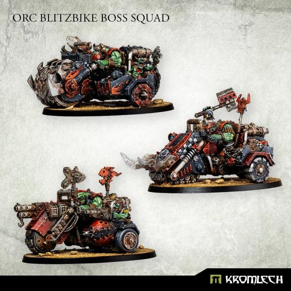 Kromlech Orc Blitzbike Boss Squad (3) KRM182 - Hobby Heaven