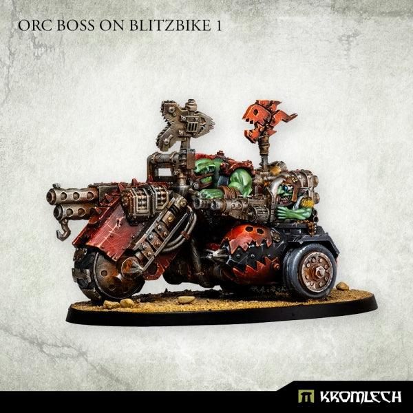 Kromlech Orc Boss on Blitzbike 1 KRM183 - Hobby Heaven