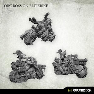 Kromlech Orc Boss on Blitzbike 1 KRM183 - Hobby Heaven