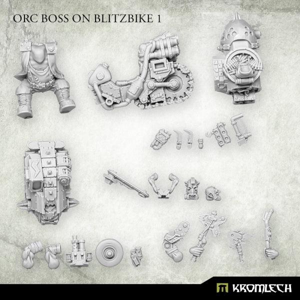 Kromlech Orc Boss on Blitzbike 1 KRM183 - Hobby Heaven