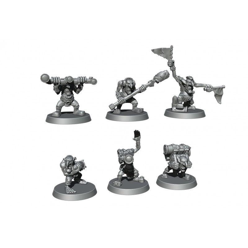 Kromlech Orc Cannons Goblin Crew (6) KRM147 - Hobby Heaven