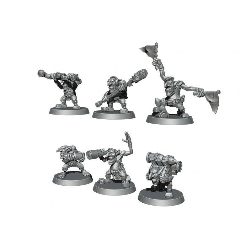 Kromlech Orc Cannons Goblin Crew (6) KRM147 - Hobby Heaven