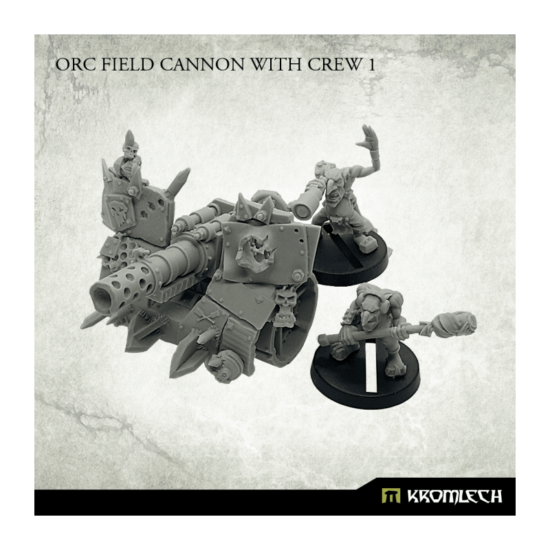 Kromlech Orc Field Cannon with Crew 1 (3) KRM144 - Hobby Heaven
