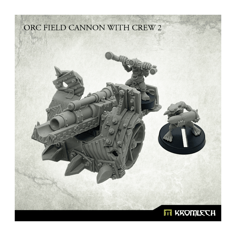 Kromlech Orc Field Cannon with Crew 2 (3) KRM145 - Hobby Heaven