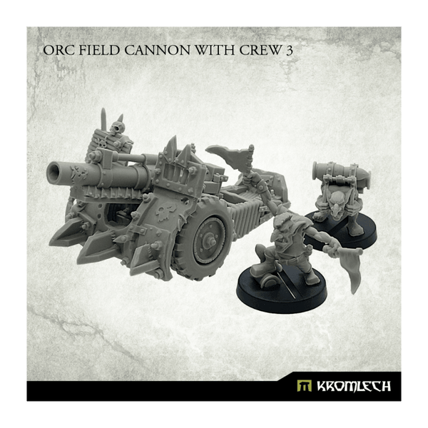 Kromlech Orc Field Cannon with Crew 3 (3) KRM146 - Hobby Heaven