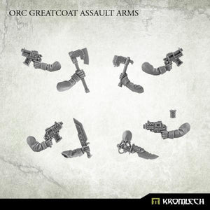 Kromlech Orc Greatcoat Assault Arms (5) KRCB006 - Hobby Heaven