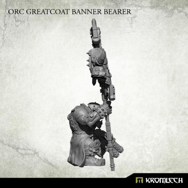 Kromlech Orc Greatcoat Banner Bearer (1) KRM134 - Hobby Heaven