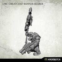 Kromlech Orc Greatcoat Banner Bearer (1) KRM134 - Hobby Heaven
