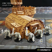 Kromlech Orc Heads in Hats (10) KRCB227 - Hobby Heaven
