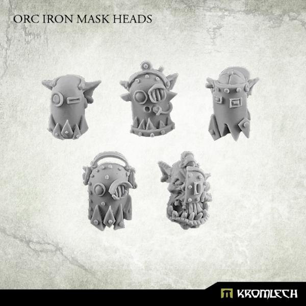 Kromlech Orc Iron Mask Heads (10) KRCB163 - Hobby Heaven