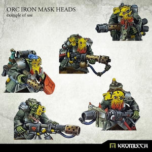 Kromlech Orc Iron Mask Heads (10) KRCB163 - Hobby Heaven